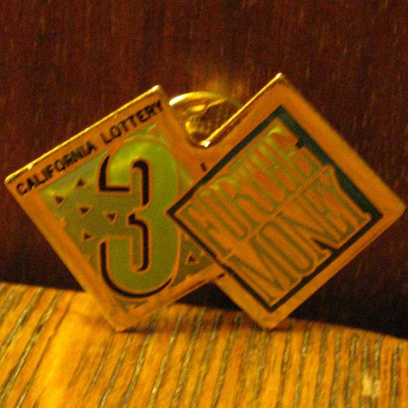 California State Lottery Vintage Lapel Pin - Picture 1 of 4